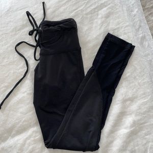 Black workout leggings